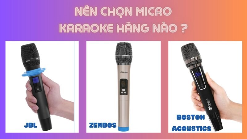 Cách chọn micro karaoke phù hợp với giọng hát? 1 nen chon loai micro karaoke nhu the nao