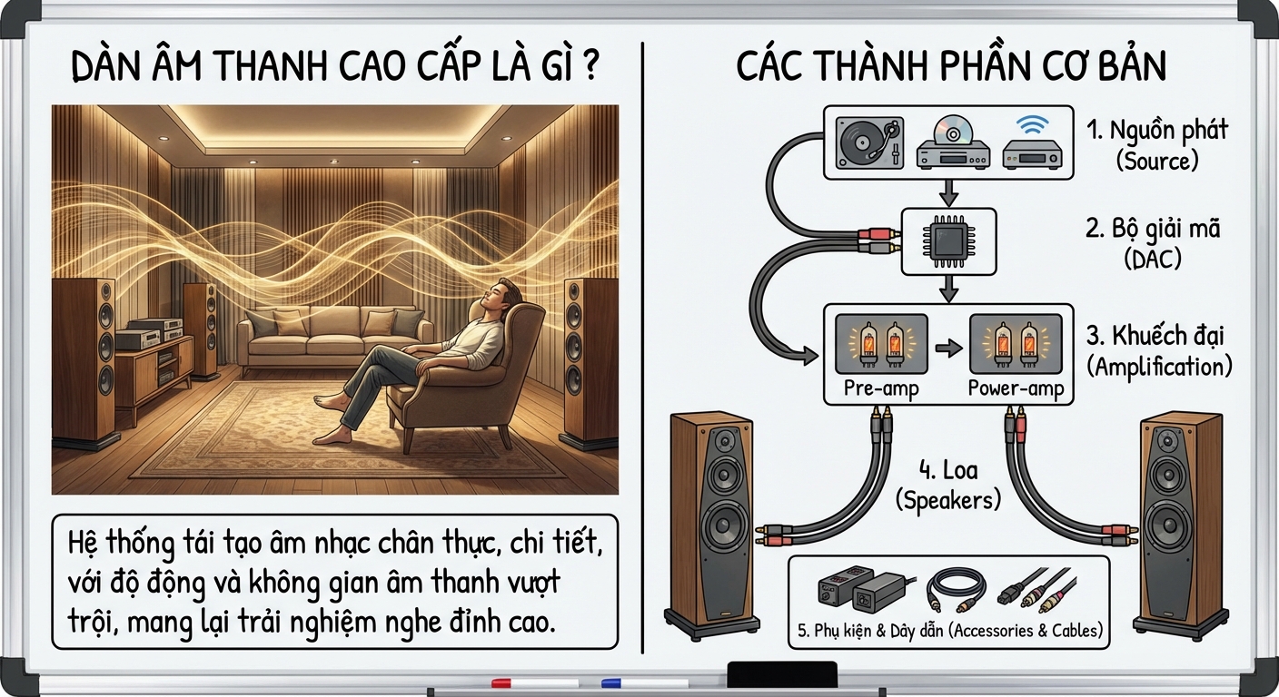dàn âm thanh cao cấp