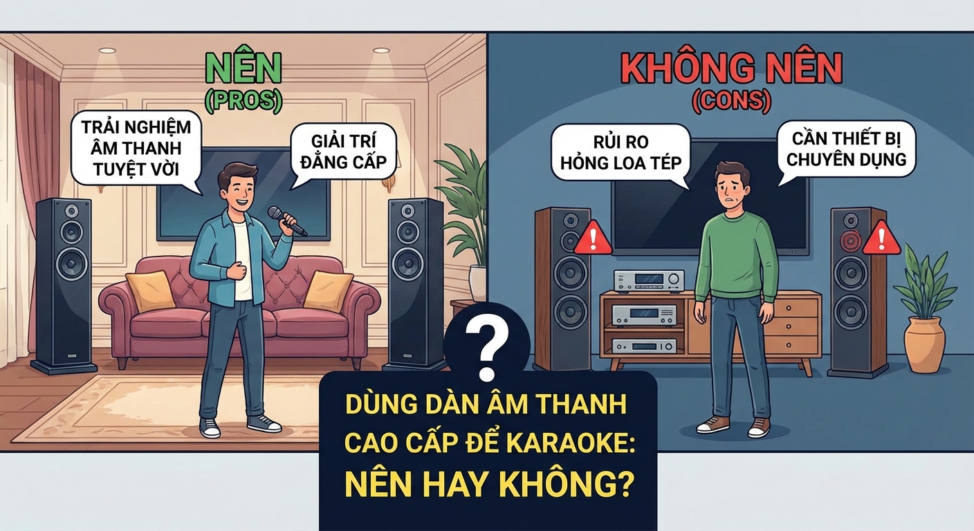 Nên Dùng Dàn Âm Thanh Cao Cấp Để Karaoke Không