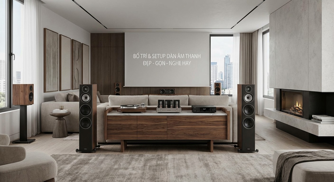 Dàn âm thanh Tết cao cấp cho phòng khách sang trọng 3 2 1