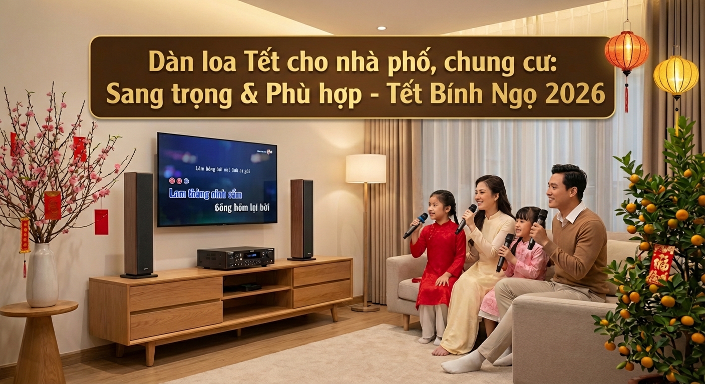 Dàn loa Tết phù hợp nhà phố, chung cư: Chọn sao cho hay – gọn – không “phiền” hàng xóm? 1 Generated Image February 15 2026 3 32PM