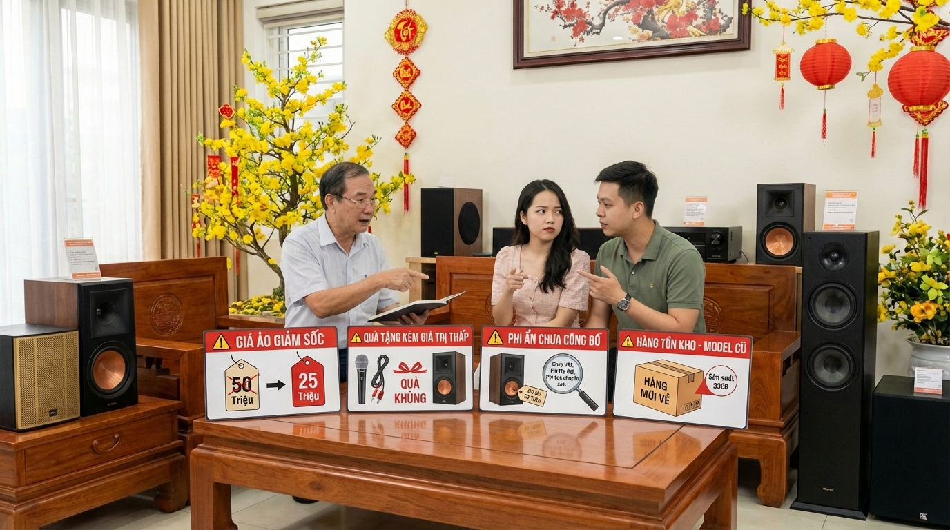 Kinh nghiệm mua dàn âm thanh Tết không bị hớ