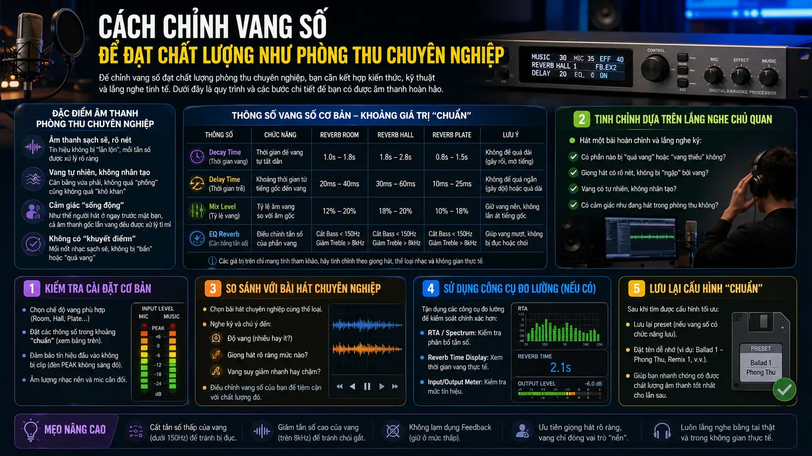 Cách Chỉnh Vang Số Karaoke Gia Đình Chuẩn Âm – Hát Nhẹ, Vang Sâu Như Phòng Thu Chuyên Nghiệp 3 Cach Chinh Vang So De Dat Chat Luong Nhu Phong Thu Chuyen Nghiep