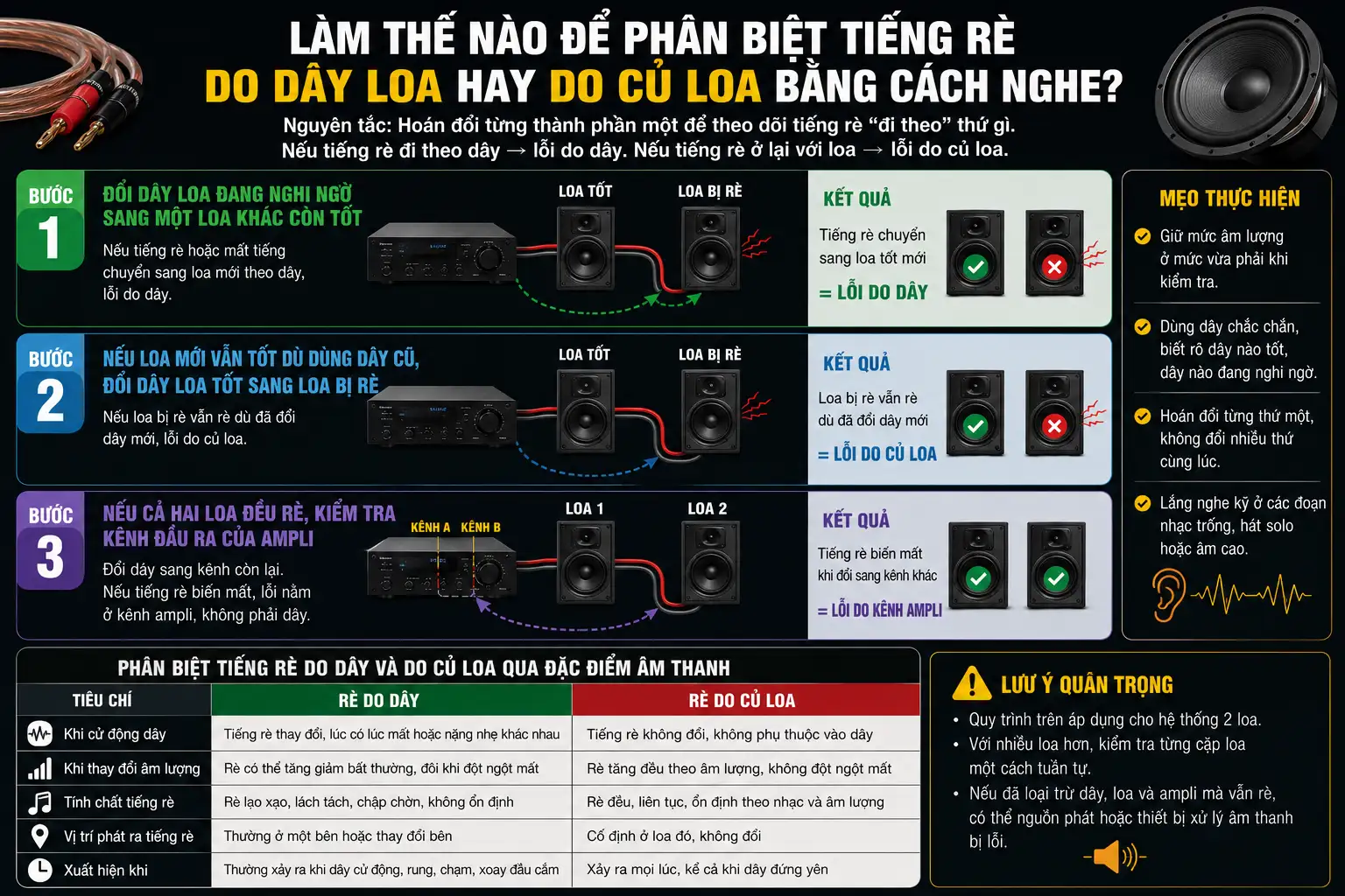 Lam The Nao De Phan Biet Tieng Re Do Day Loa Hay Do Cu Loa Bang Cach Nghe