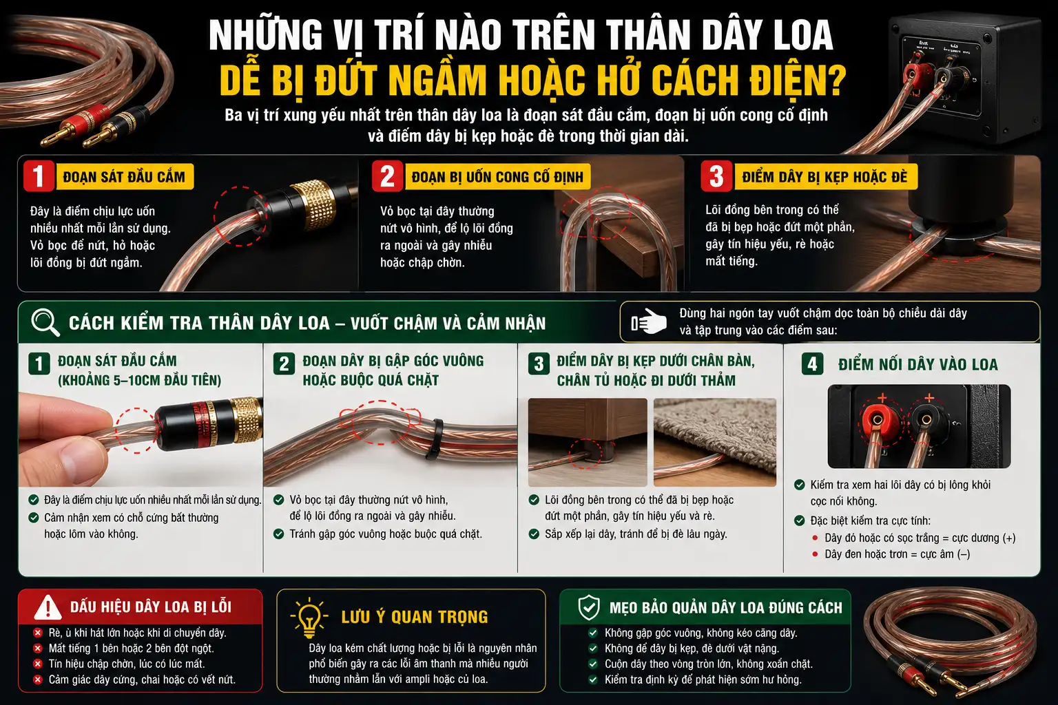 Nhung Vi Tri Nao Tren Than Day Loa De Bi Dut Ngam Hoac Ho Cach Dien