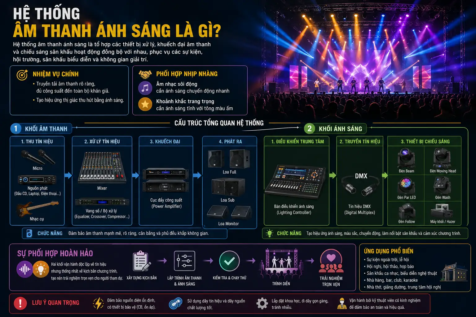 Hệ Thống Âm Thanh Ánh Sáng Là Gì?