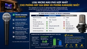 Loai micro nao phu hop nhat cho phong hat gia dinh va phong karaoke nho