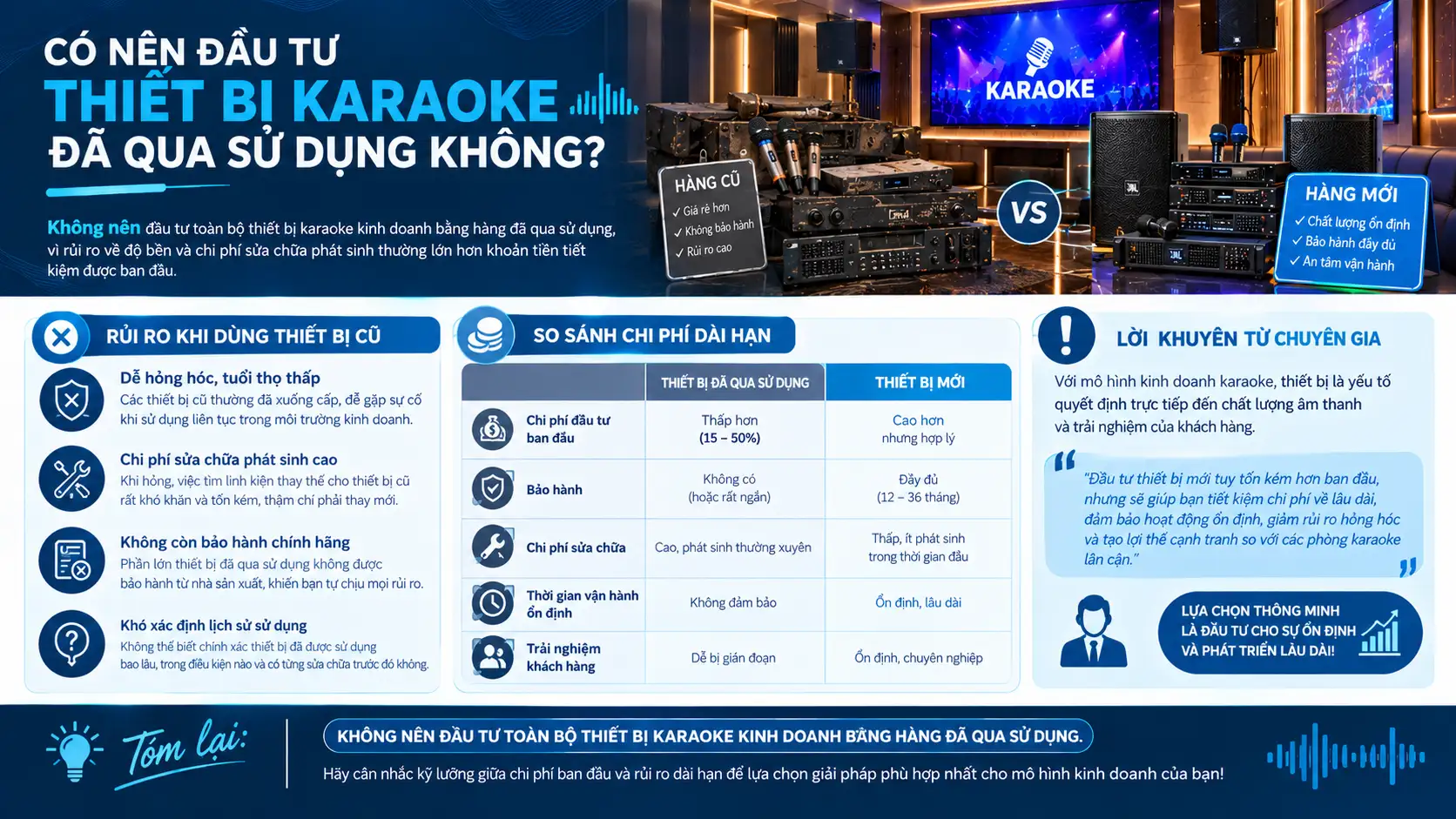 Có Nên Đầu Tư Thiết Bị Karaoke Đã Qua Sử Dụng Không?