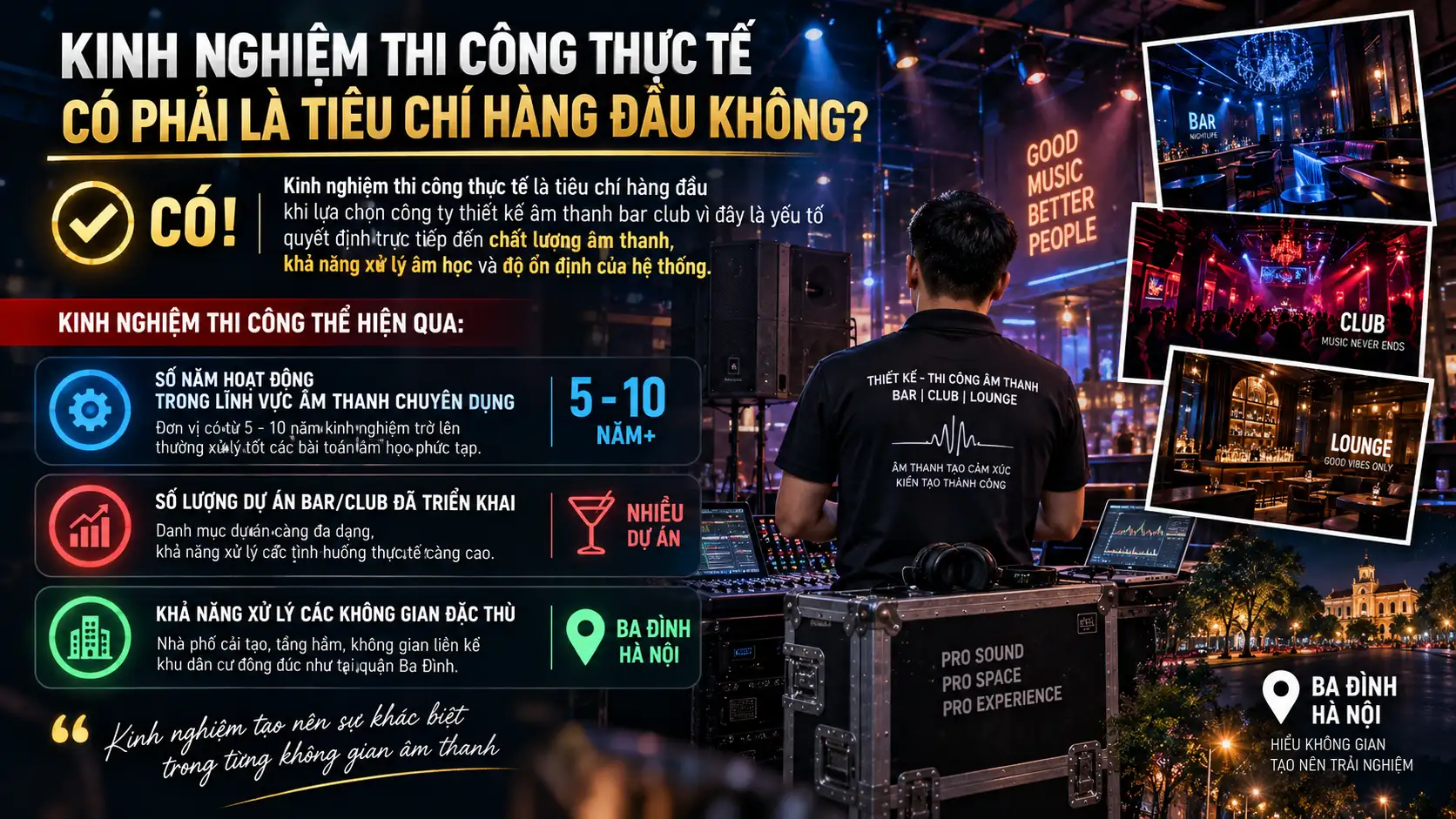 Kinh Nghiệm Thi Công Thực Tế Có Phải Là Tiêu Chí Hàng Đầu Không?