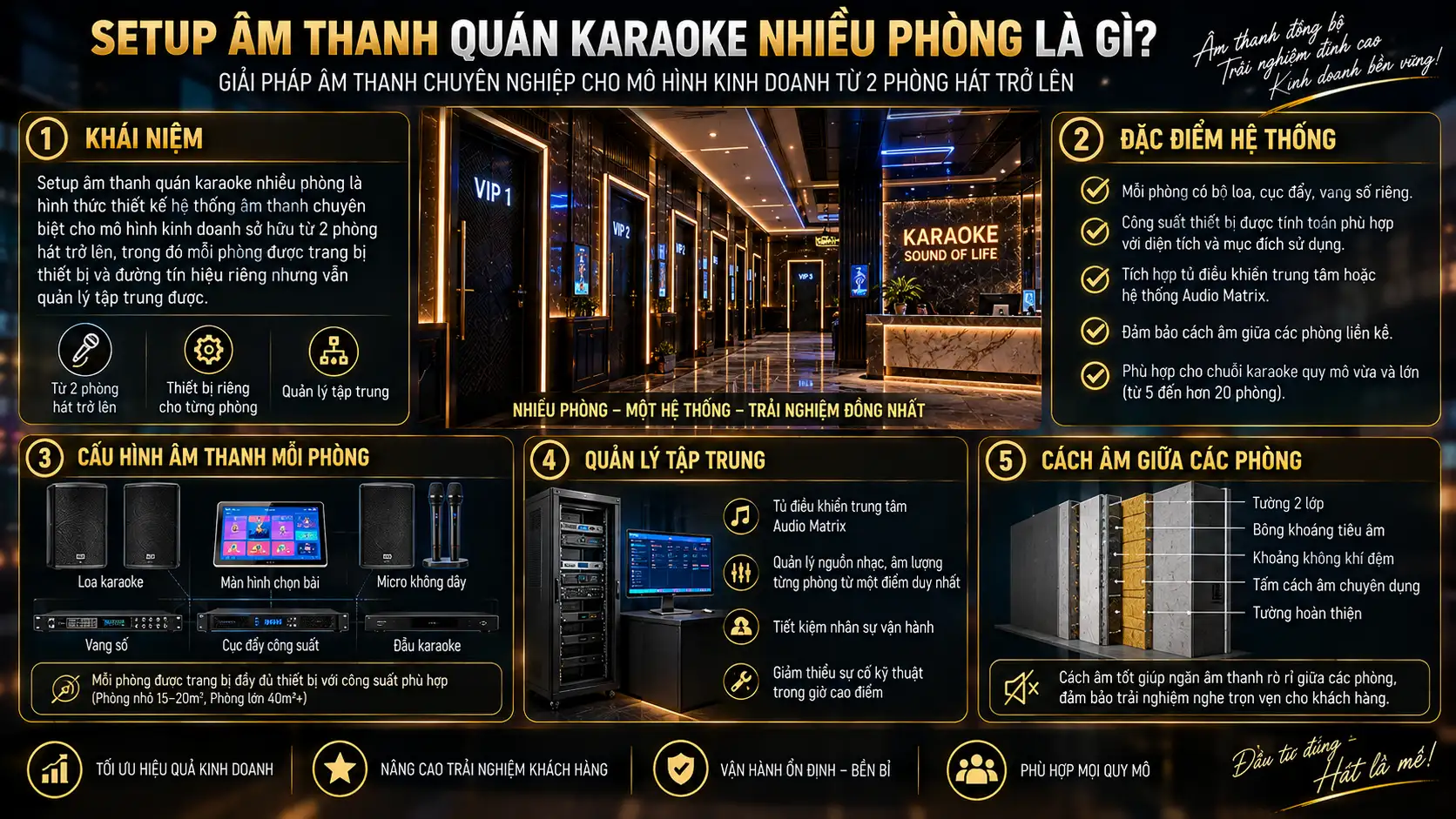Setup Âm Thanh Quán Karaoke: Giải Pháp Tối Ưu Cho Nhiều Phòng Hát 1 Setup Âm Thanh Quán Karaoke Nhiều Phòng Là Gì?