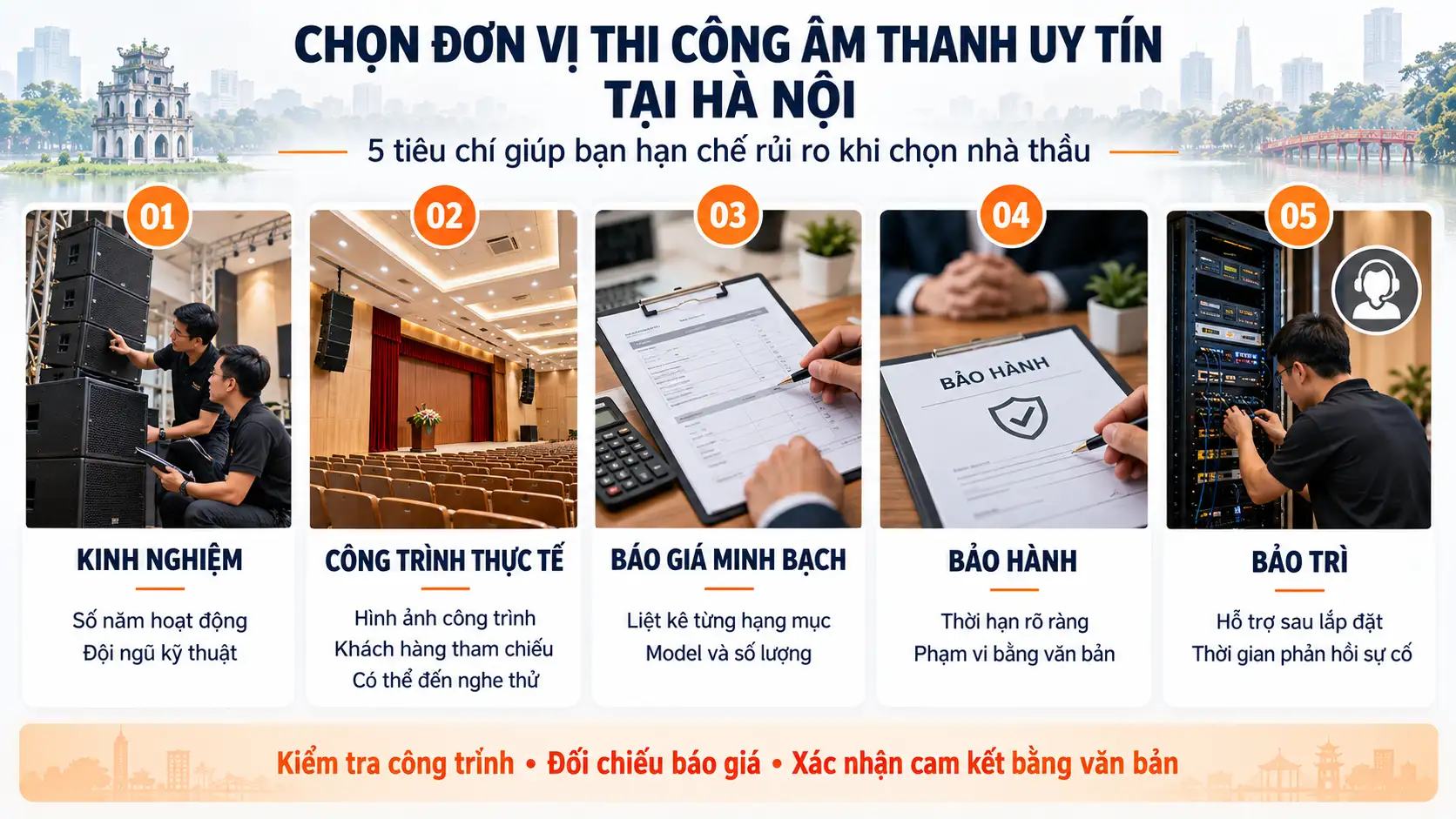 Làm Thế Nào Để Chọn Đơn Vị Thi Công Âm Thanh Uy Tín Tại Hà Nội?