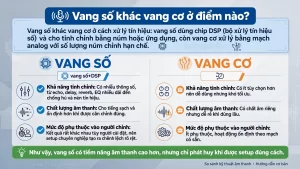 Vang số khác vang cơ ở điểm nào?